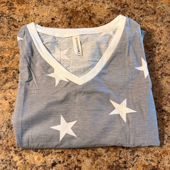 NWOT Women’s XXL Nightgown Sleepwear Gray W White Stars Viscose Polyester - Picture 8 of 8